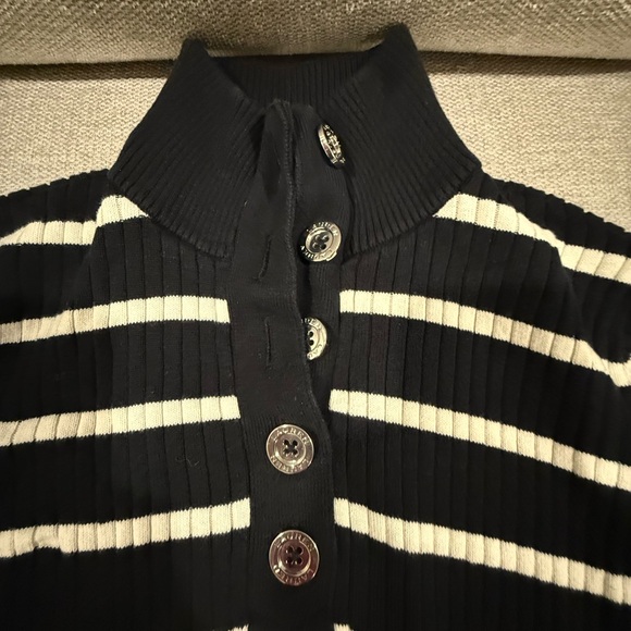 Lauren Ralph Lauren LOT of 4 Striped Solid Tops Black White Yellow Size Large L - Picture 12 of 15